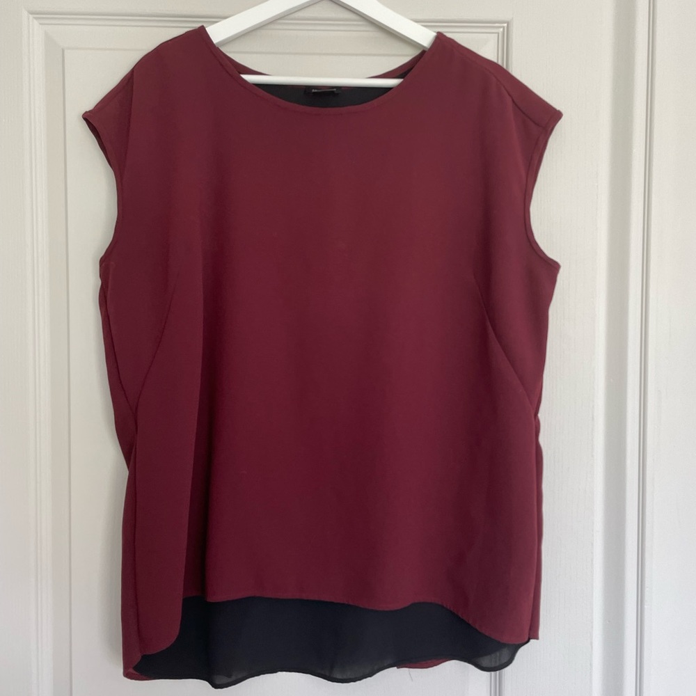Ann Taylor Burgundy Blouse